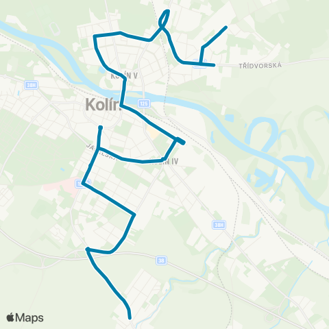 PID Mhd Benešov Žlutá Terminál - Křižíkova map