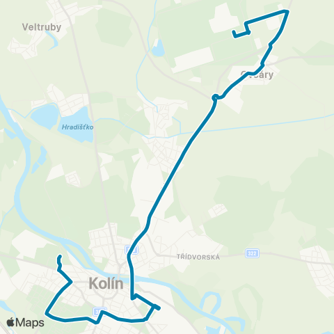 PID Mhd Benešov Červená Terminál - Konopiště, RůŽová Zahrada map