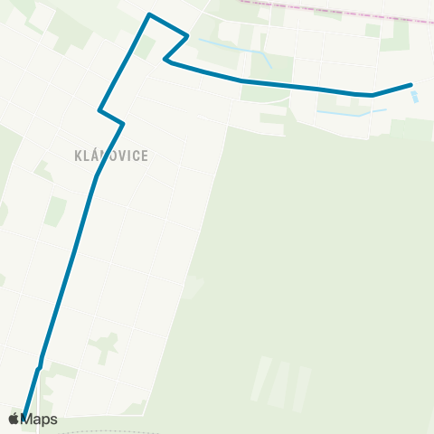 PID Nádraží Klánovice-Sever - Klánovice map