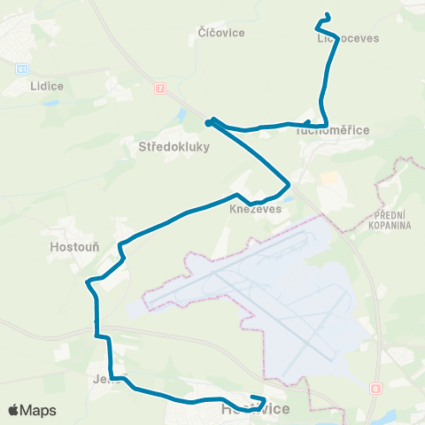 PID Slaný,Žel.St. - Hostivice,Nádraží map