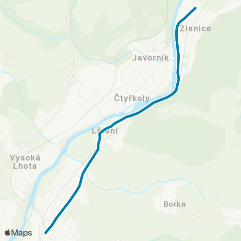 PID Čerčany,Žel.St. - Zlenice map