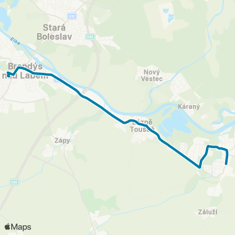PID Brandýs N.L.,Nádraží - Čelákovice,Žel.St. map