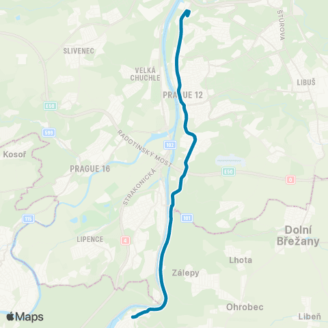 PID Vrané N.Vlt.,Žel.St. - Skochovice map