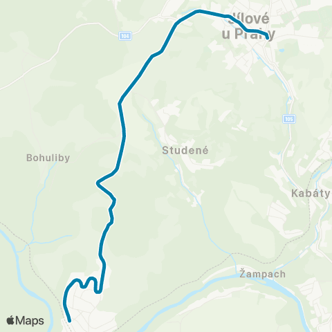 PID Jílové U Prahy, Nám. - Jílové U P.,Luka P.M.,Nádr. map