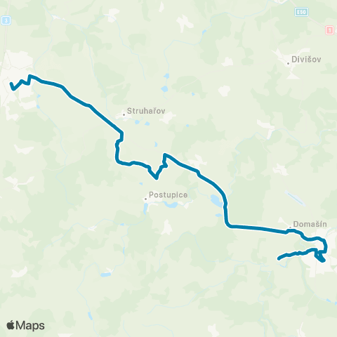 PID Benešov,Terminál - Vlašim,Žel.St. - Vlašim,Znosim map