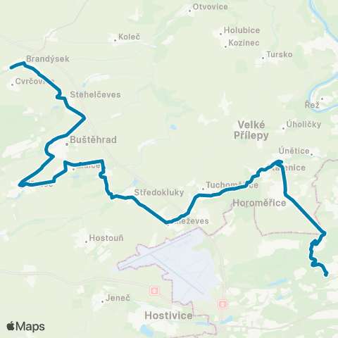 PID Praha,Bořislavka - Horoměřice - Brandýsek map