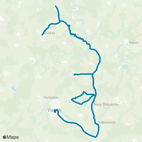 PID Vlašim – Psáře - Divišov map