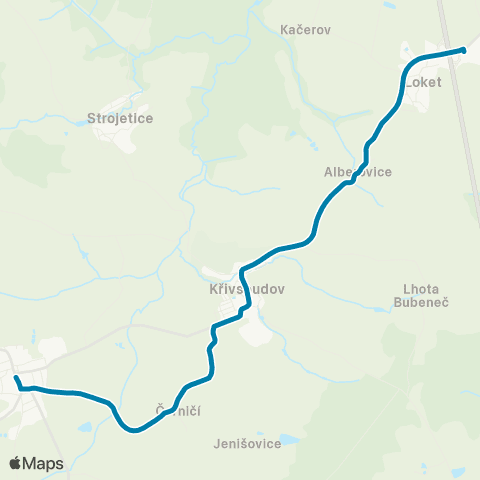 PID Pravonín - Čechtice - Loket map