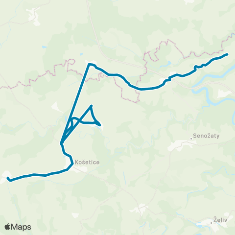 PID Buřenice - Košetice - Hořice - Ježov map