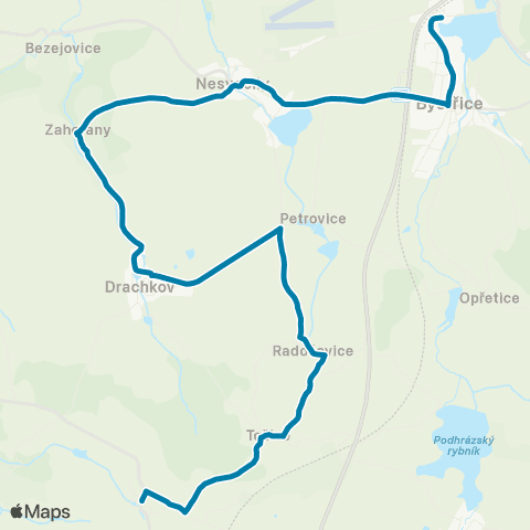 PID Bystřicko - Pid Haló map