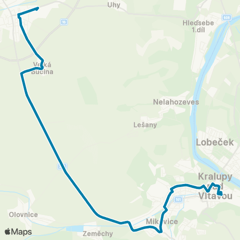 PID Velvary,Žel.St. - Kralupy N.Vlt.,Žel.St. map