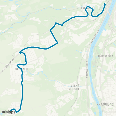 PID Hlubočepy - Pod Lochkovem map