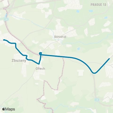 PID Praha,Slivenec - Jinočany map