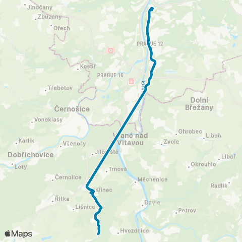 PID Čisovice,Žel.St. - Čisovice,Bojov map