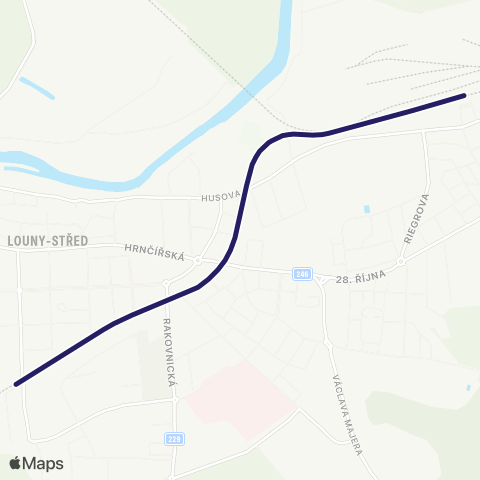 PID (Česká Lípa - Litoměřice - Lovosice - ) Louny - Louny Město ( - Postoloprty) map