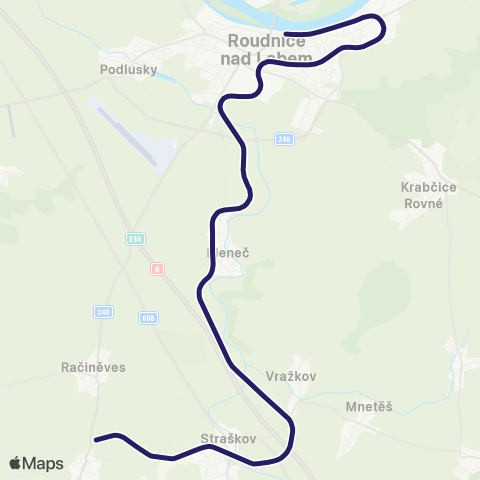 PID Roudnice Nad Labem - Straškov - Bříza Obec map