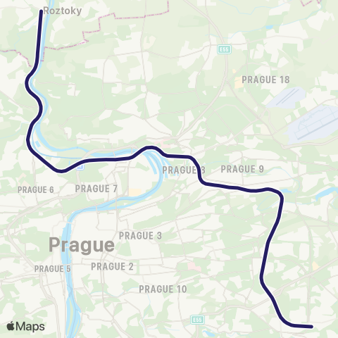 PID Praha - Roztoky U Prahy map