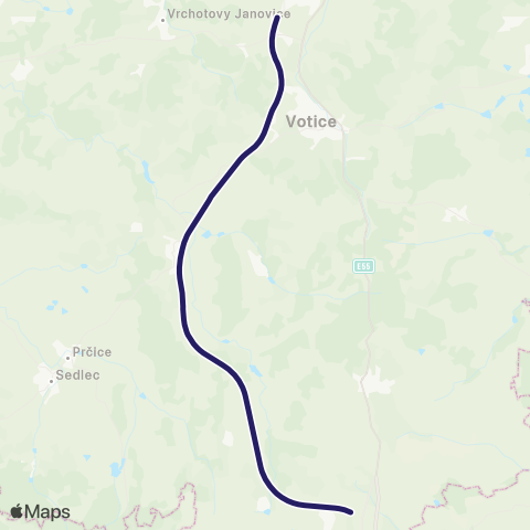 PID Olbramovice - Tábor map