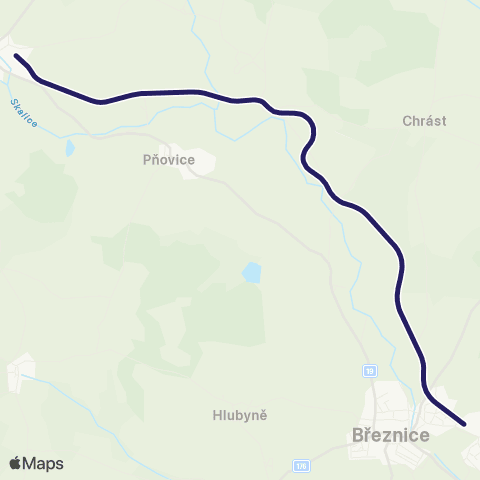 PID Rožmitálský Motoráček: Březnice - Rožmitál Pod Třemšínem map