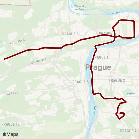 PID Sídliště Petřiny - Výstaviště map