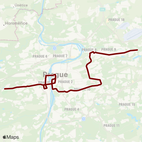 PID Radlická - Lehovec map