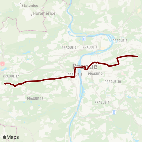 PID Sídliště Řepy - Spojovací map