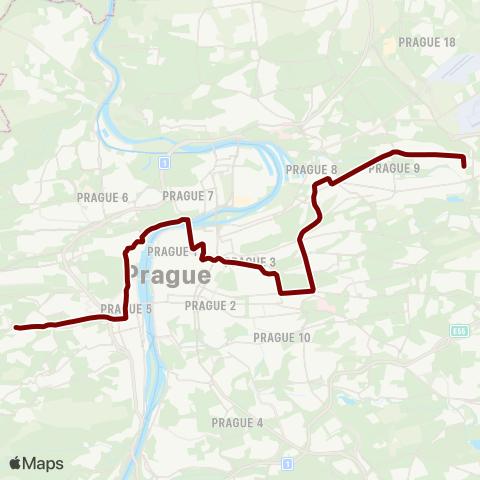 PID Kotlářka - Olšanské Hřbitovy map