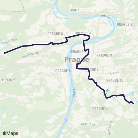 PID Sídliště Petřiny - Spořilov map