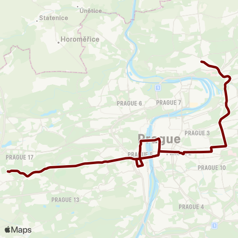 PID Sídliště Řepy - Sídliště ĎÁblice map