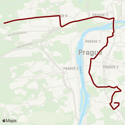 PID Lehovec - Nádraží Hostivař map