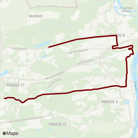PID Vypich - Sídliště Řepy map