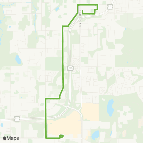 Pierce Transit S Hill / Wa State Fair map