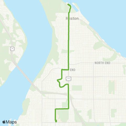 Pierce Transit Pearl St map
