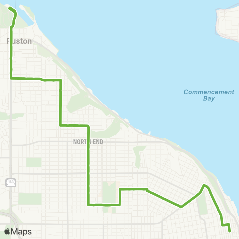 Pierce Transit Point Defiance map