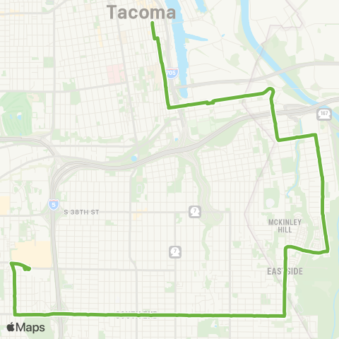Pierce Transit S 56th St / Salishan map