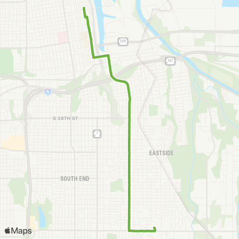 Pierce Transit McKinley Ave map