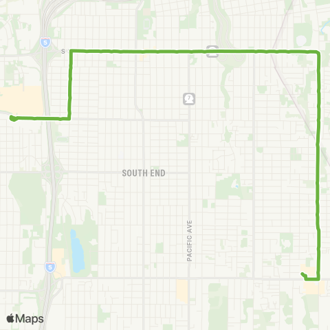 Pierce Transit S 38th St / Portland Ave map