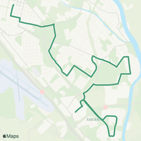 Porin joukkoliikenne Sampola map