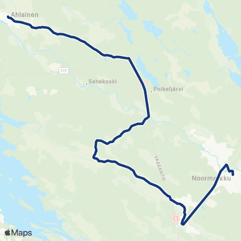 Porin joukkoliikenne Kellahti map