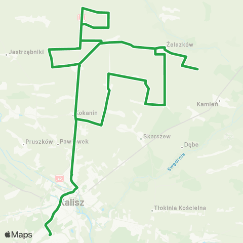 PKS Kalisz  map