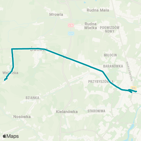 PKS w Rzeszowie Rzeszów D.A. - Świlcza - Woliczka map