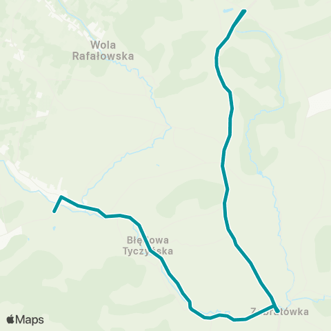 PKS w Rzeszowie Rzeszów D.A. - Tyczyn - Chmielnik - Zabratówka + linia szkolna Chmielnik map