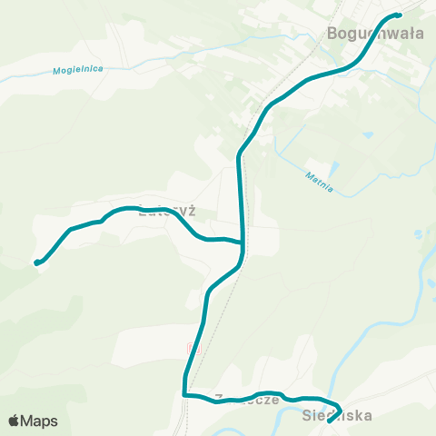 PKS w Rzeszowie Boguchwała D.A. - Lutoryż - Siedliska map