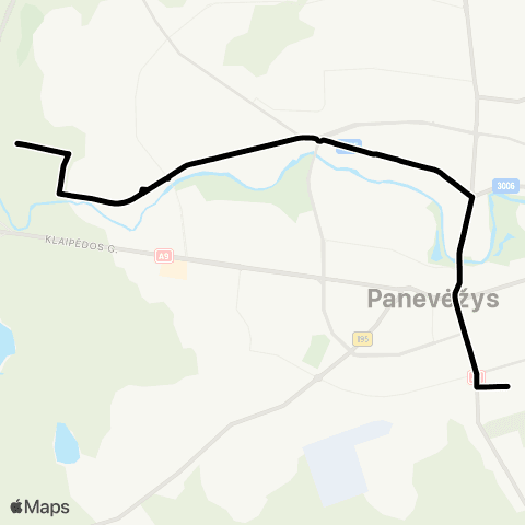 PKT Pažalvaičių G. - Autobusų Parkas map