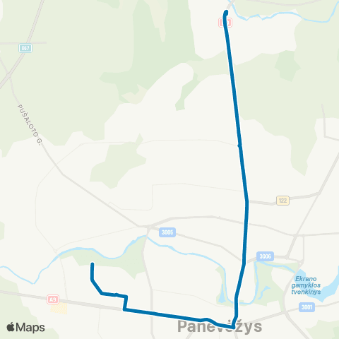 PKT Dariaus Ir Girėno G. - Piniava map