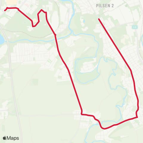 PMDP Bory - Radobyčice - Slovany map