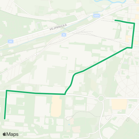PMDP Can Husova - Borská Pole map