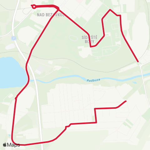 PMDP TyršůV Most - Bory - KalendářNí map