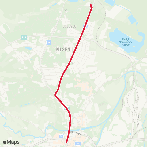 PMDP Bolevec - Sady Pětatřicátníků map