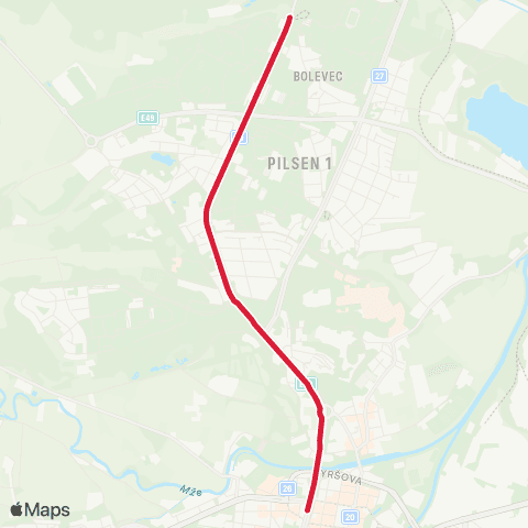 PMDP Košutka - Sady Pětatřicátníků map